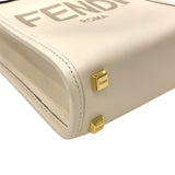 フェンディ FENDI サンシャイン ショッパー ミニ 8BS051 ホワイト レザー レディース 2wayショルダーバッグ