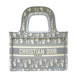 クリスチャン・ディオール Christian Dior ブックトート ミニ グレー キャンバス レディース ハンドバッグ