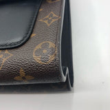 ルイ・ヴィトン LOUIS VUITTON ヴィクトワール M41730 ブラウン×ブラック　金具 モノグラム レディース ショルダーバッグ