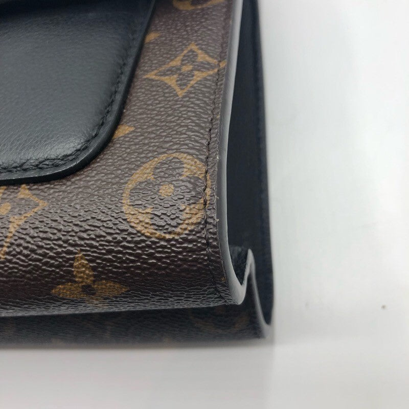 ルイ・ヴィトン LOUIS VUITTON ヴィクトワール M41730 ブラウン×ブラック　金具 モノグラム レディース ショルダーバッグ