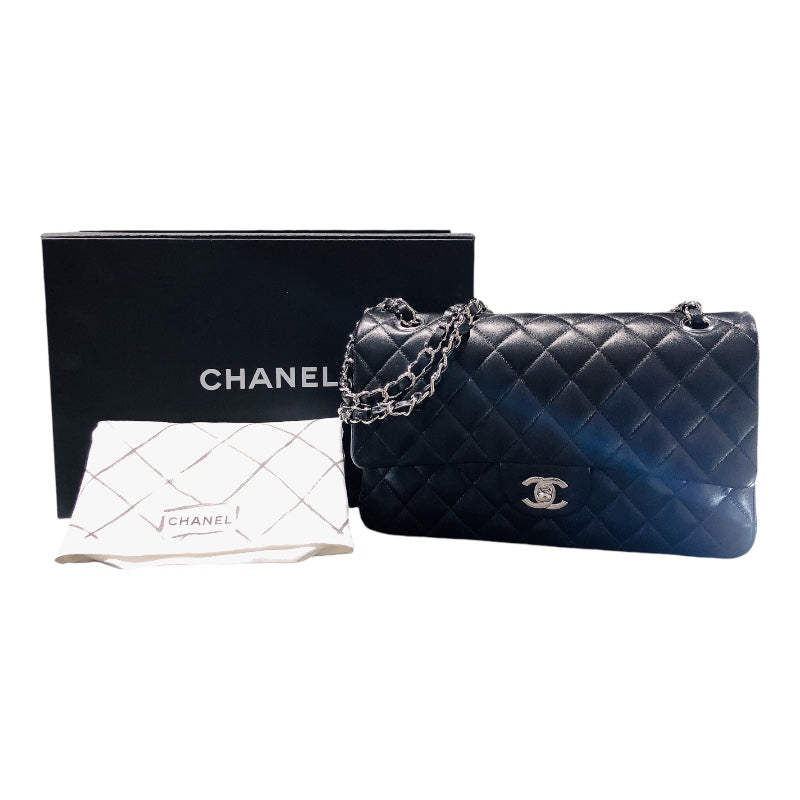 シャネル CHANEL マトラッセ25 A011112 ブラック/シルバー金具 ラムスキン レディース ショルダーバッグ