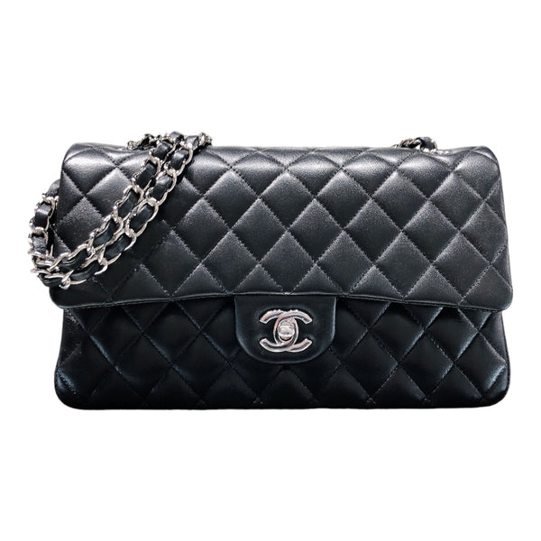 シャネル CHANEL マトラッセ25 A011112 ブラック/シルバー金具 ラムスキン レディース ショルダーバッグ