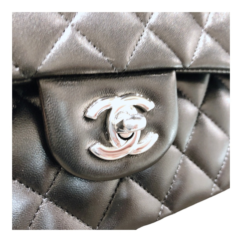 シャネル CHANEL マトラッセ25 A011112 ブラック/シルバー金具 ラムスキン レディース ショルダーバッグ