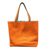 エルメス HERMES ドゥブルセンス36 □JO刻 オレンジ/パールグレー トリヨン ユニセックス トートバッグ