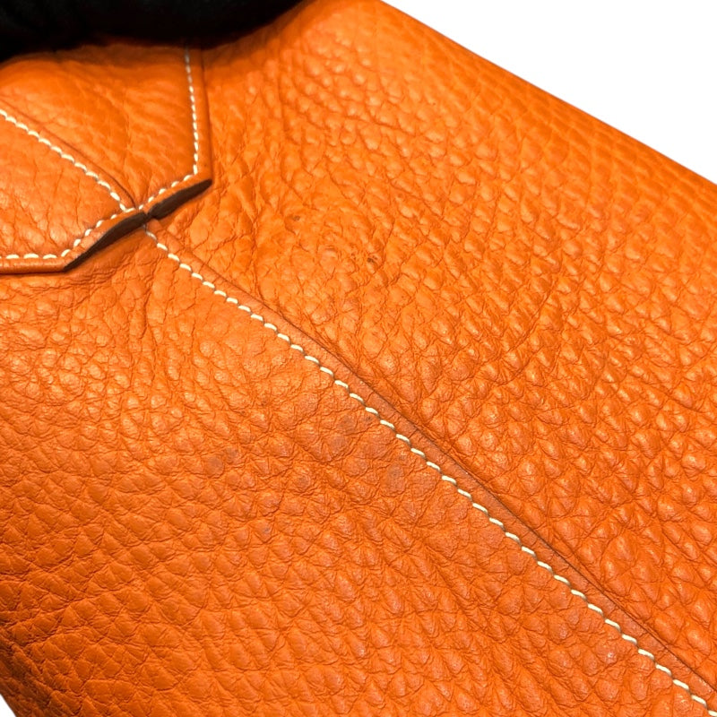 エルメス HERMES ドゥブルセンス36 □JO刻 オレンジ/パールグレー トリヨン ユニセックス トートバッグ
