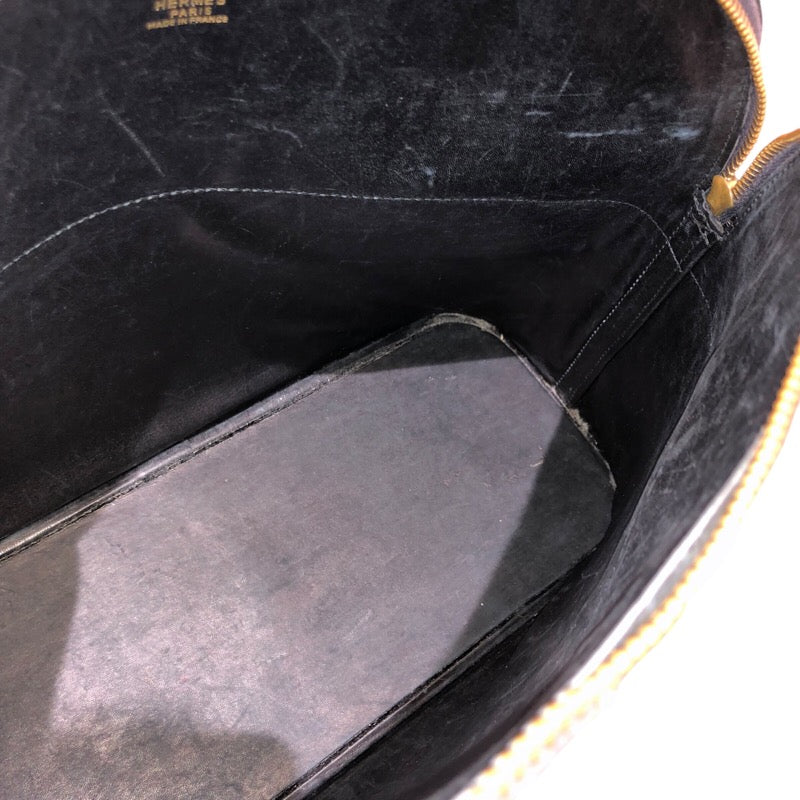 エルメス HERMES ボリード35 〇S刻印 ブラック GD金具 アルデンヌ レディース トートバッグ