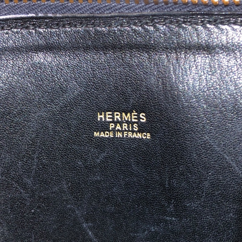 エルメス HERMES ボリード35 〇S刻印 ブラック GD金具 アルデンヌ レディース トートバッグ