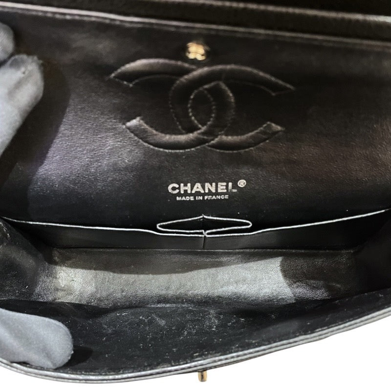 シャネル CHANEL マトラッセ25 A01112 ブラック×シルバー金具 キャビアスキン レディース ショルダーバッグ