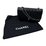 シャネル CHANEL マトラッセ25 A01112 ブラック×シルバー金具 キャビアスキン レディース ショルダーバッグ