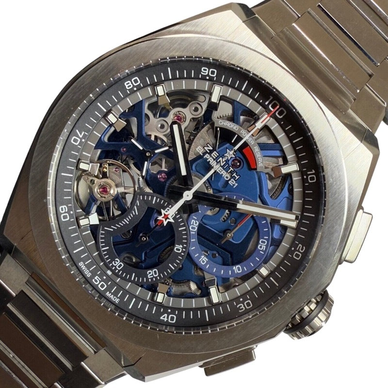 ゼニス ZENITH デファイ エル・プリメロ 21  95.9002.9004/78.M9000 チタン 自動巻き メンズ 腕時計
