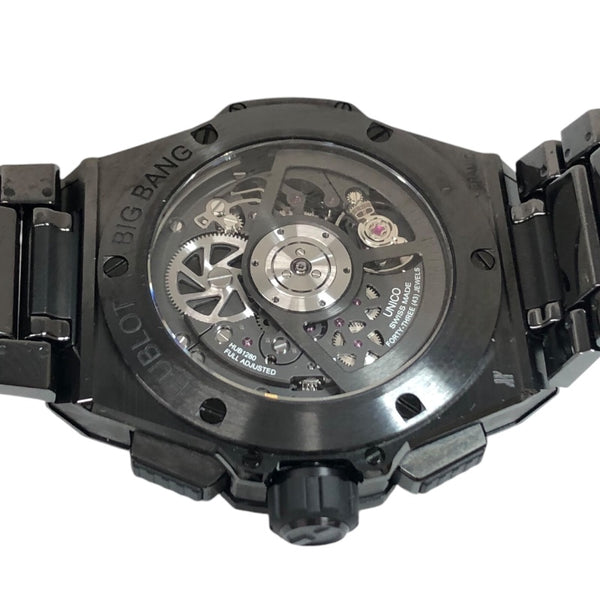 ウブロ HUBLOT ビッグバン インテグレーテッド オールブラック レインボー 451.CX.1140.CX.4099 セラミック メンズ 腕時計