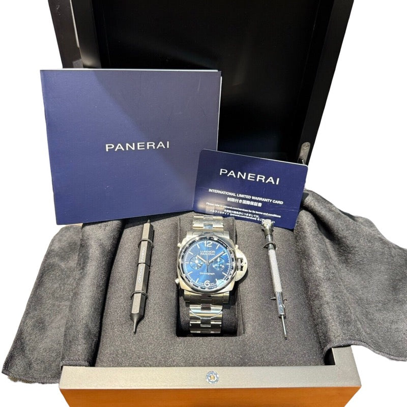 パネライ PANERAI ルミノール クロノグラフ PAM01110 ステンレススチール 自動巻き メンズ 腕時計