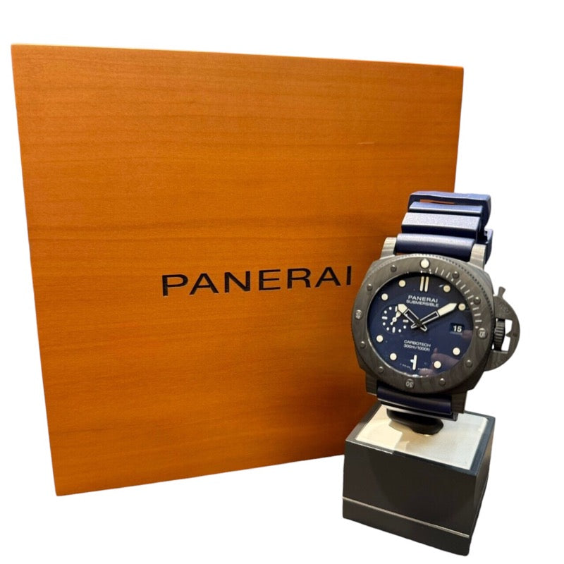 パネライ PANERAI サブマーシブル クアランタ クアトロ カーボテック ブルー アビッソ PAM01232 カーボン メンズ 腕時計