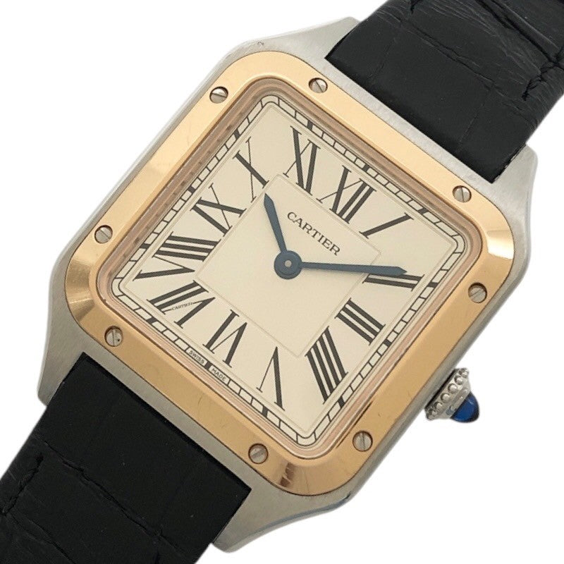 カルティエ Cartier サントスデュモン SM W2SA0012 PG/SS レディース 腕時計