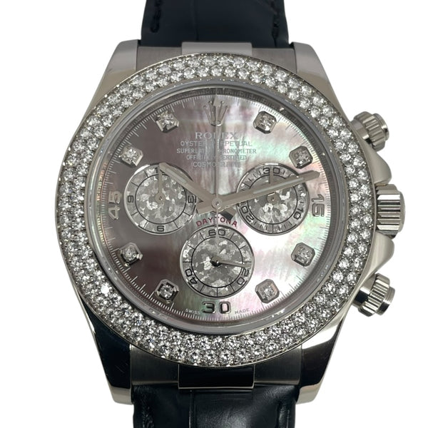 ロレックス ROLEX デイトナ ブラックシェル ランダムシリアル 116589RBR ブラックシェル K18WG/革ベルト 自動巻き メンズ 腕時計