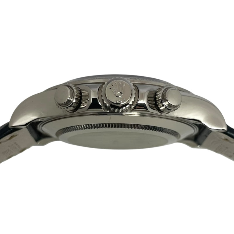 ロレックス ROLEX デイトナ ブラックシェル ランダムシリアル 116589RBR ブラックシェル K18WG/革ベルト 自動巻き メンズ 腕時計