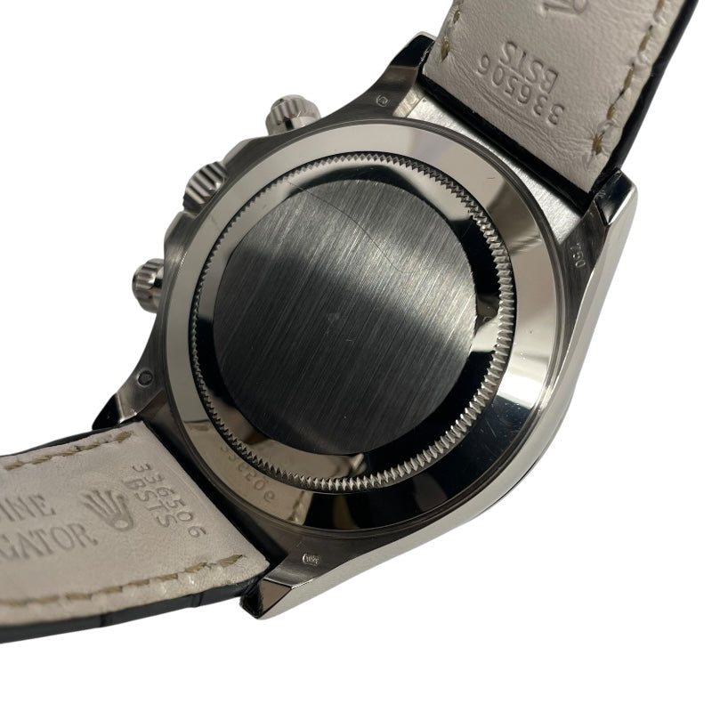 ロレックス ROLEX デイトナ ブラックシェル ランダムシリアル 116589RBR ブラックシェル K18WG/革ベルト 自動巻き メンズ 腕時計