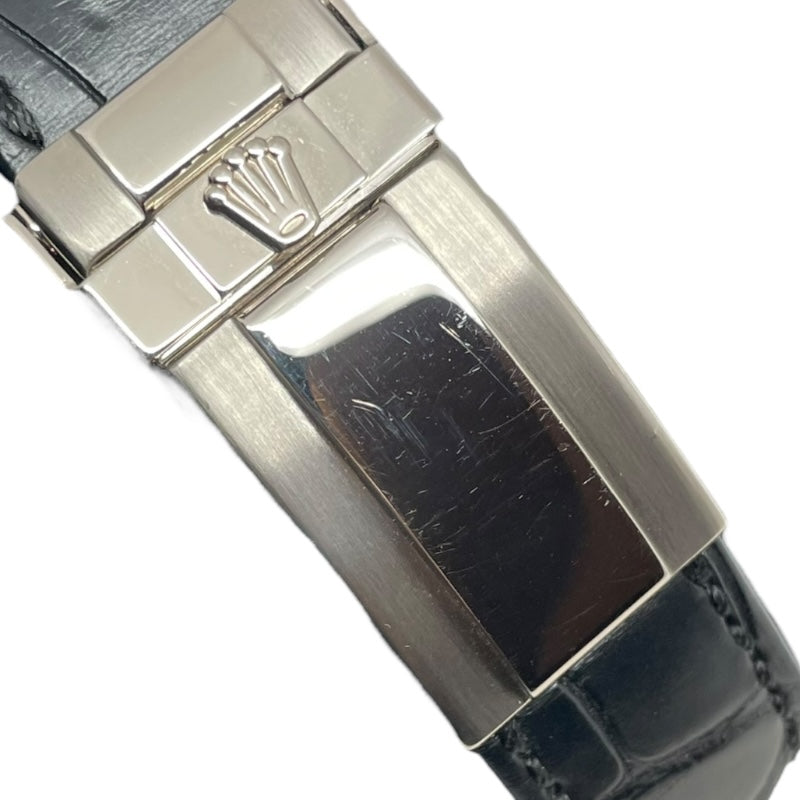 ロレックス ROLEX デイトナ ブラックシェル ランダムシリアル 116589RBR ブラックシェル K18WG/革ベルト 自動巻き メンズ 腕時計