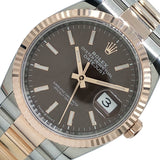 ロレックス ROLEX デイトジャスト36　チョコ 126231 チョコ SS/K18PG メンズ 腕時計