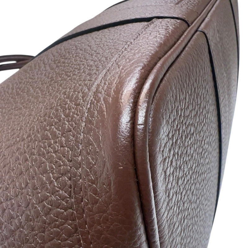 エルメス HERMES ガーデンパーティＰＭ □Ｒ刻印　(2014年製) モカ シルバー金具 ネゴンダ レディース トートバッグ