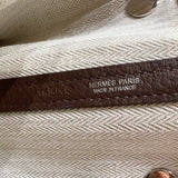 エルメス HERMES ガーデンパーティＰＭ □Ｒ刻印　(2014年製) モカ シルバー金具 ネゴンダ レディース トートバッグ