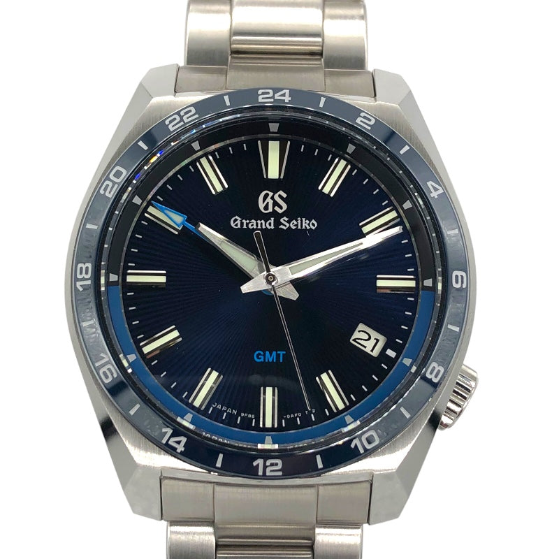 セイコー SEIKO Grand Seiko グランドセイコー スポーツコレクション 9Fクオーツ GMT SBGN021 ブルー SS/セラミック クオーツ メンズ 腕時計