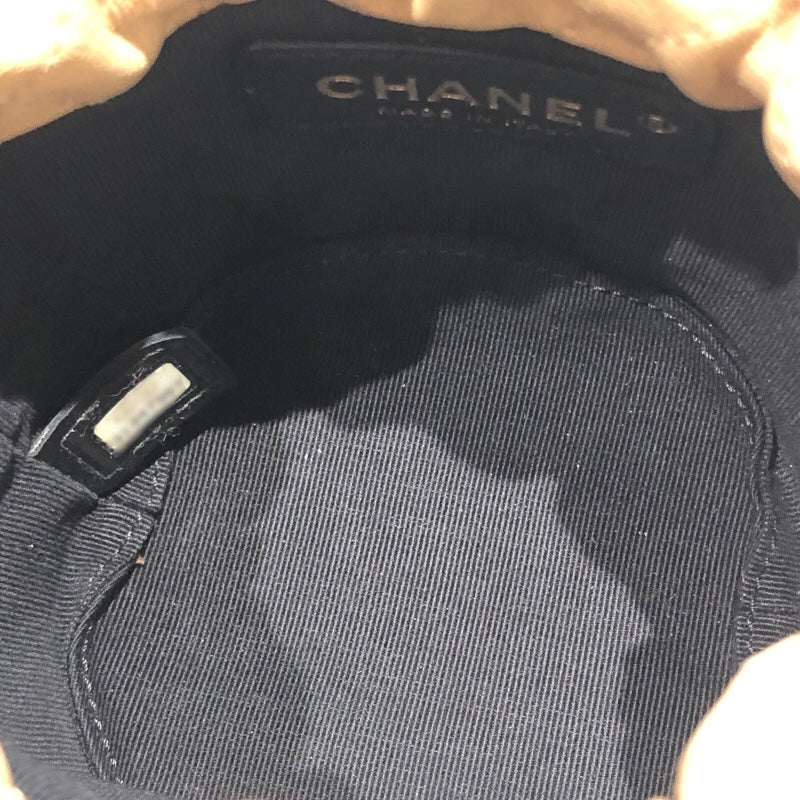 シャネル CHANEL パールチェーンショルダー AS2529 ベージュ ゴールド金具 ラム レディース ショルダーバッグ