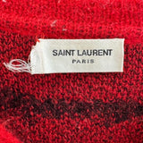 サンローラン SAINT LAURENT Vネックボーダーモヘアニットセーター 665840 モヘア メンズ セーター