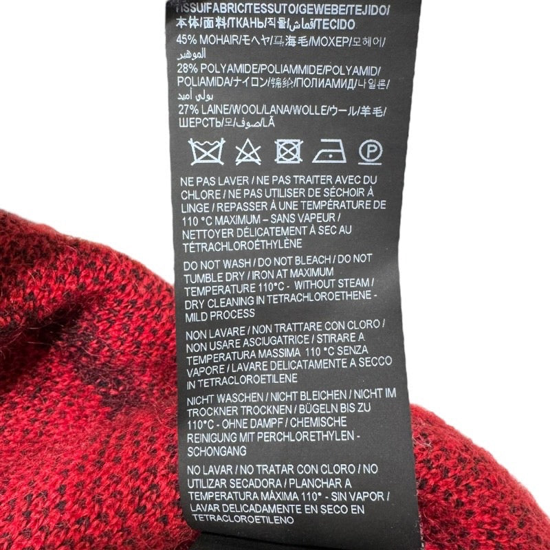 サンローラン SAINT LAURENT Vネックボーダーモヘアニット