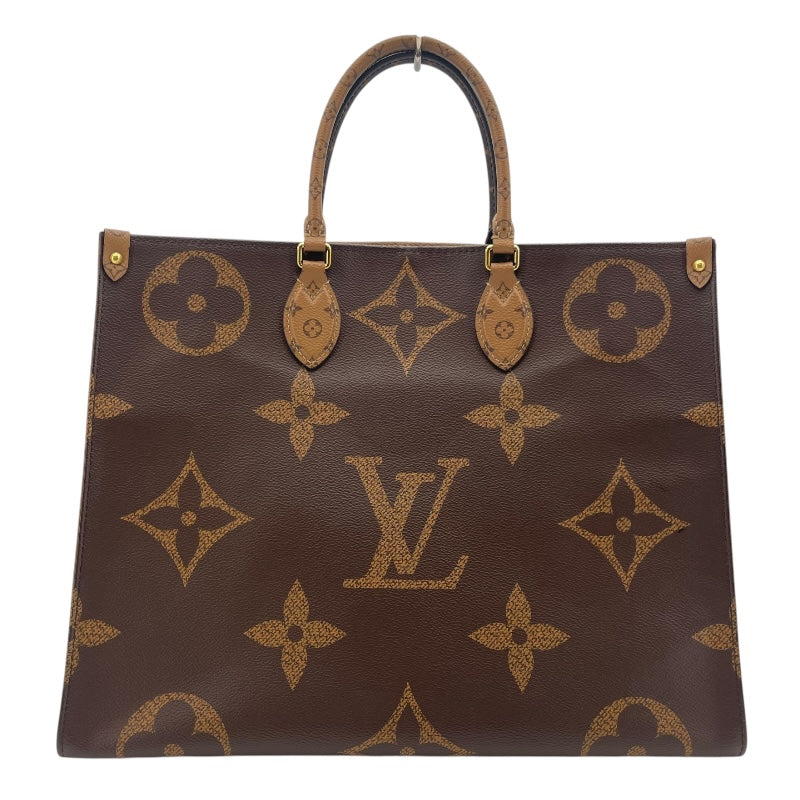 ルイ・ヴィトン LOUIS VUITTON オンザゴーGM M44576 ブラウン ジャイアント・リバース レディース トートバッグ