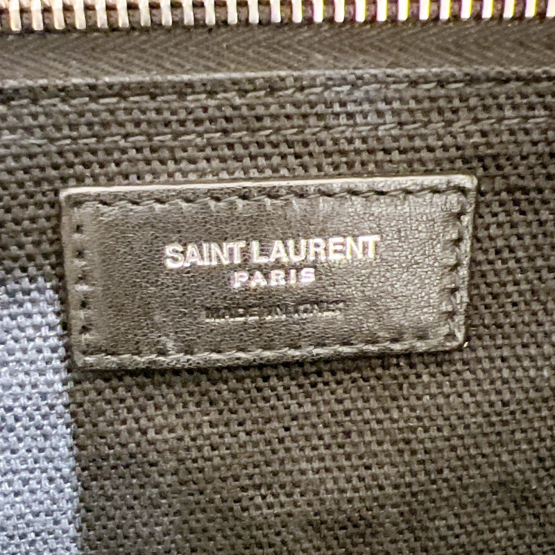 サンローラン SAINT LAURENT カバ リヴゴーシュ 632539 ブラック アイボリー キャンバス レザー メンズ トートバッグ |  中古ブランドリユースショップ OKURA(おお蔵)