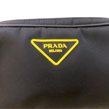 プラダ PRADA ロゴボディバッグ 2VL977 ブラック/シルバー金具 ナイロン メンズ ボディバッグ