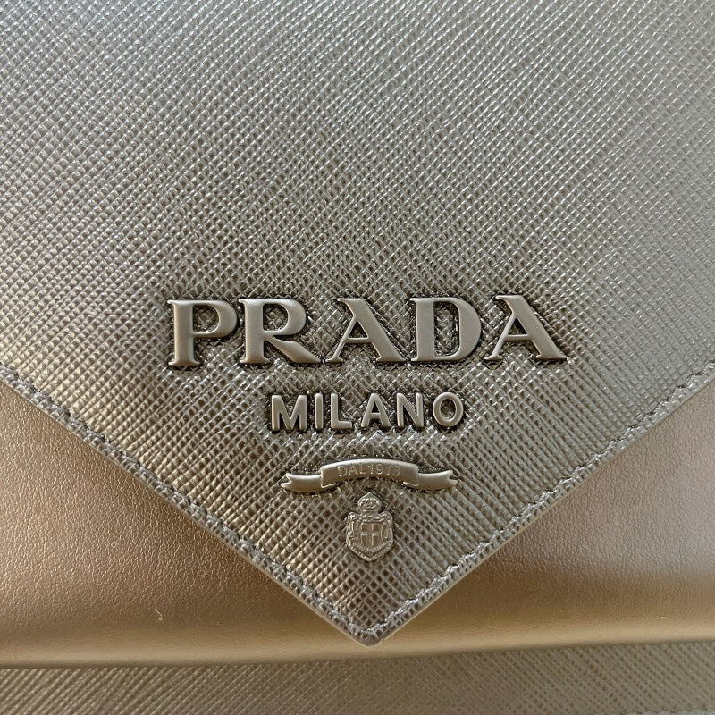 プラダ PRADA ショルダーバッグ 1BP020 ブラック  ゴールド金具 サフィアーノレザー レディース ショルダーバッグ