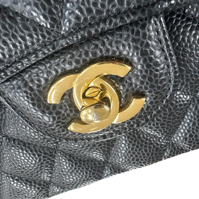 シャネル CHANEL マトラッセ23 A01113 ブラック ゴールド金具 キャビアスキン レディース ショルダーバッグ