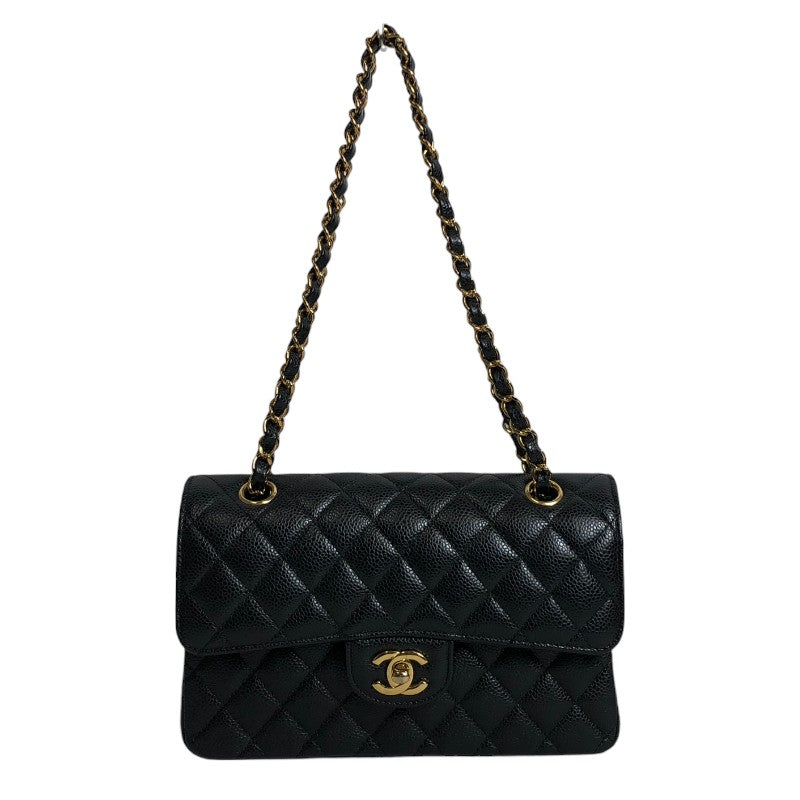 シャネル CHANEL マトラッセ23 A01113 ブラック ゴールド金具 キャビアスキン レディース ショルダーバッグ