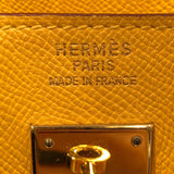 エルメス HERMES オータクロア32 □A刻印 ジョーヌ ゴールド金具 クシュベル ユニセックス ハンドバッグ