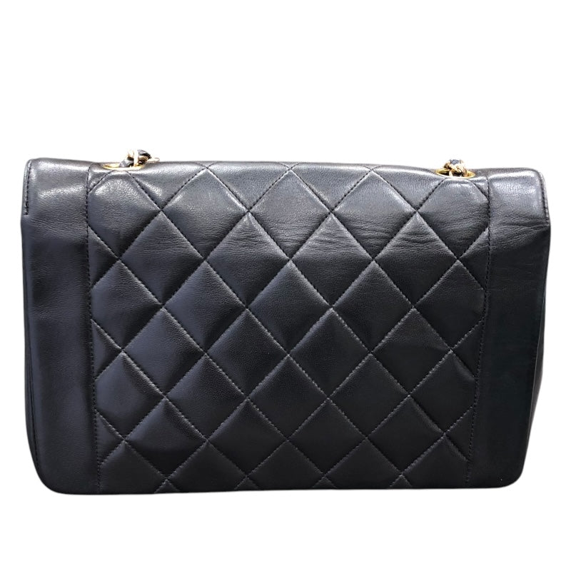 シャネル CHANEL ダイアナ25 A01165 ブラック ゴールド金具 ラムスキン レディース ショルダーバッグ