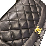 シャネル CHANEL ダイアナ25 A01165 ブラック ゴールド金具 ラムスキン レディース ショルダーバッグ