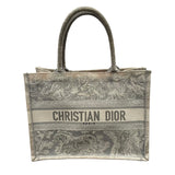 クリスチャン・ディオール Christian Dior ブックトート ミディアム M1296ZTDT ホワイト・グレー キャンバス レディース トートバッグ