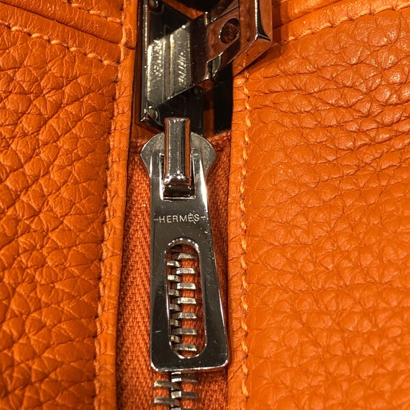 エルメス HERMES ヴィクトリア2 12H X刻印 オレンジ シルバー金具 トリヨンクレマンス ユニセックス トートバッグ