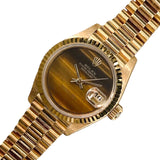 ロレックス ROLEX デイトジャスト タイガーアイ 69178 K18イエローゴールド 自動巻き レディース 腕時計