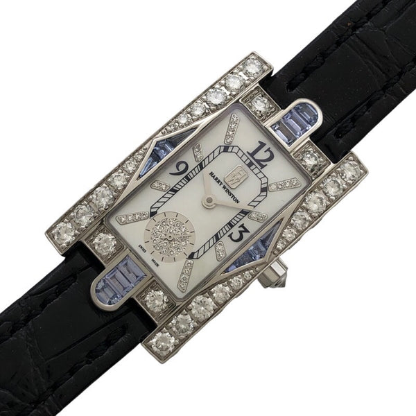 ハリーウィンストン HARRY WINSTON アヴェニュー　クラシックオーロラ　ホワイトシェル AVEQHM21WW193 K18WG クオーツ レディース 腕時計