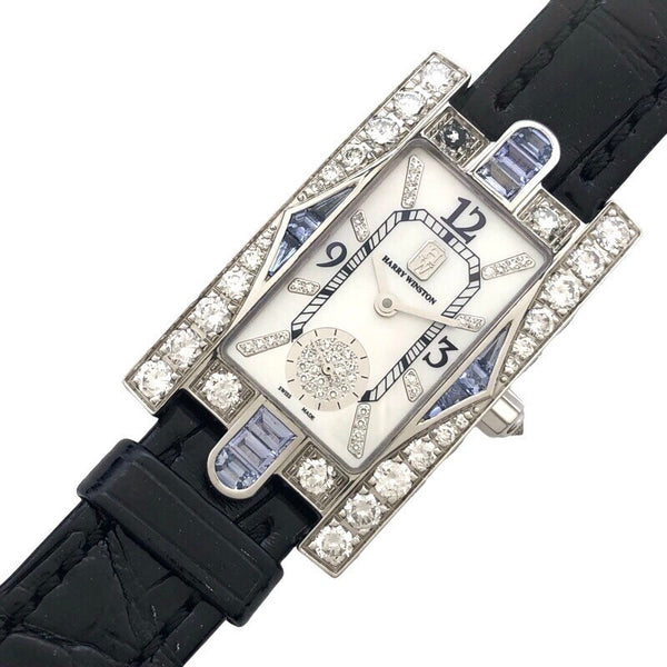 ハリーウィンストン HARRY WINSTON アヴェニュー　クラシックオーロラ　ホワイトシェル AVEQHM21WW193 K18WG クオーツ レディース 腕時計