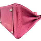 エルメス HERMES バーキン30 Z刻印 フューシャピンク/SV金具 オーストリッチ レディース ハンドバッグ