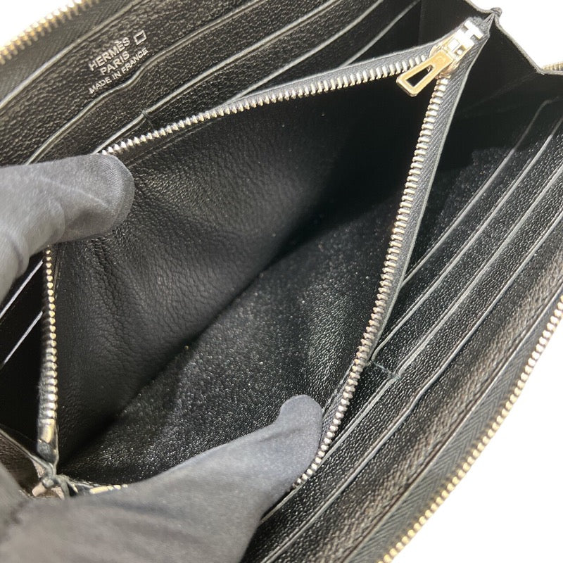 エルメス HERMES アザップロング □K刻 ブラック×シルバー金具