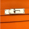 エルメス HERMES ケリー28 内縫い □K刻 オレンジ シルバー金具 トゴ レディース ハンドバッグ
