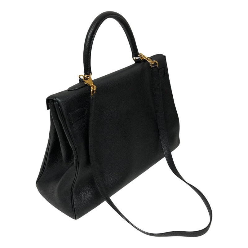 エルメス HERMES ケリー35 内縫い □D刻 ブラック ゴールド金具
