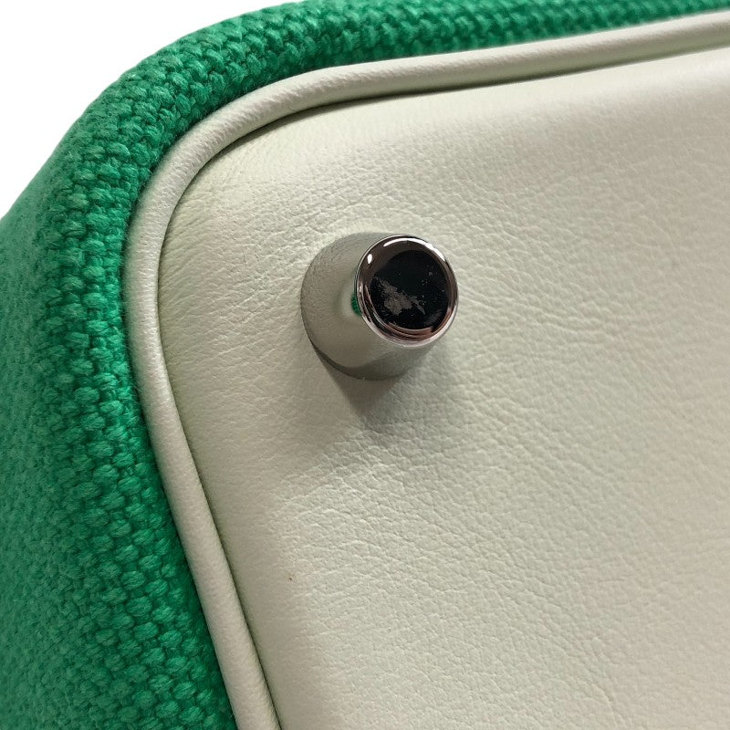 エルメス HERMES ピコタンロックPM　カーゴ B刻 ヴェールコミック×ヴェールフィズ トワル/ヴォースイフト レディース ハンドバッグ