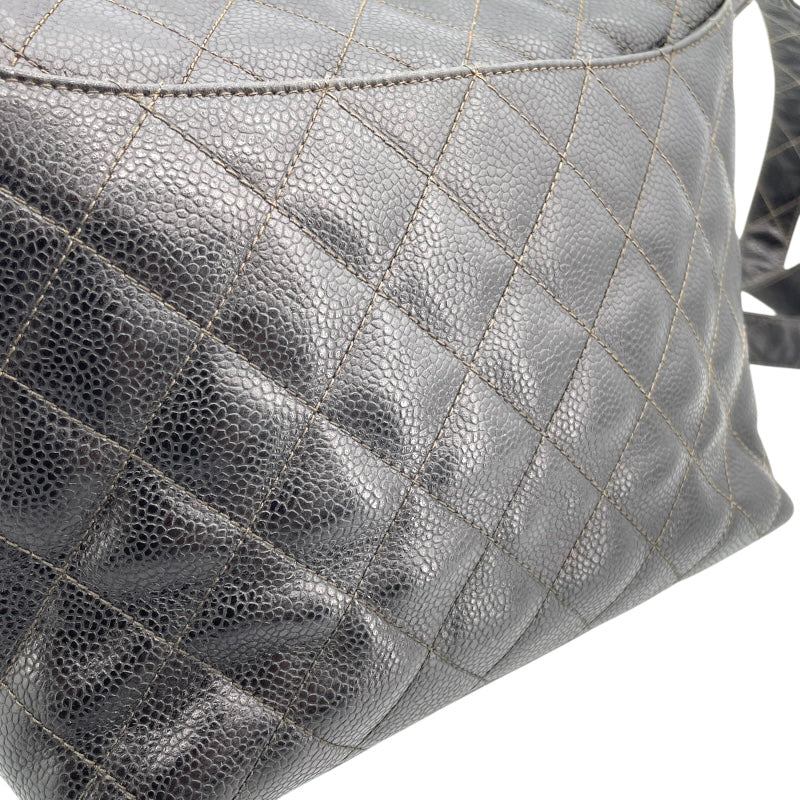 シャネル CHANEL マトラッセ ショルダーバッグ 2番台 ブラック ゴールド金具 キャビアスキン レディース ショルダーバッグ