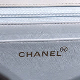 シャネル CHANEL 親子バッグ A04193 ライトブルー/シルバー金具 ラムスキン レディース ハンドバッグ